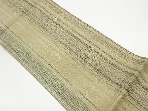 リサイクル　すくい織縞模様織出し夏用袋帯